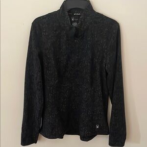 Spyder Black Ski Jacket Sleek Design